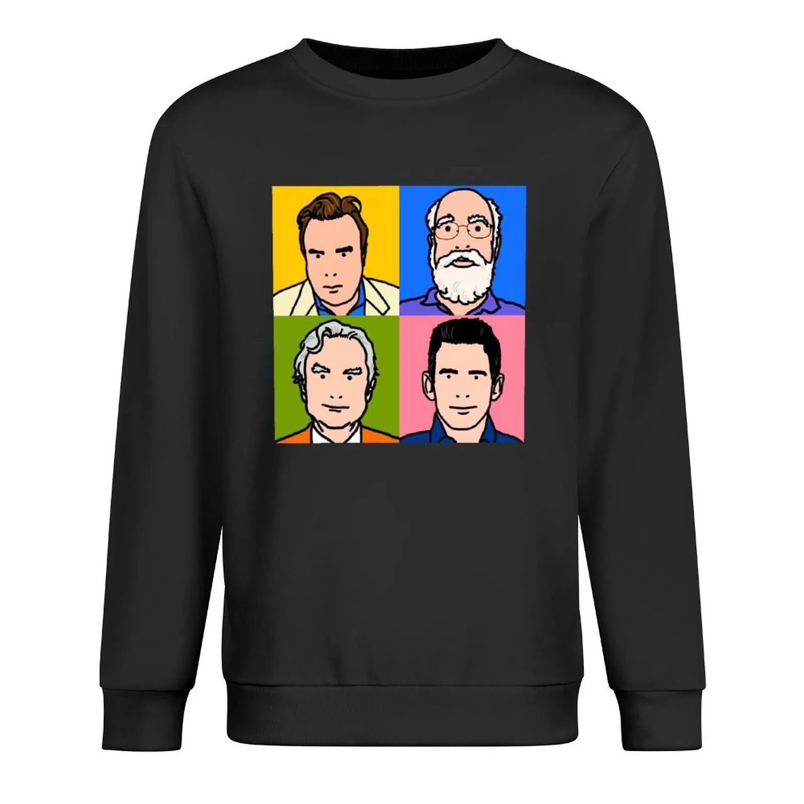 أربعة فرسان 2013 - Hitchens، Dennett، Dawkins & Harris البلوز أنيمي الملابس ملابس للرجال الرياضة البلوز رجل