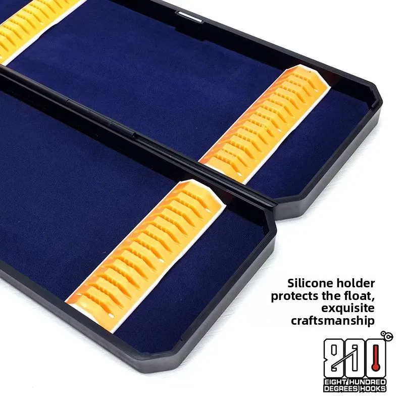 Picture 6: Cool Bla Ultra-Thin Fiing Float Storage Box Hook Organizer Bait Storage Container Long-lasting Durable Plastic Case