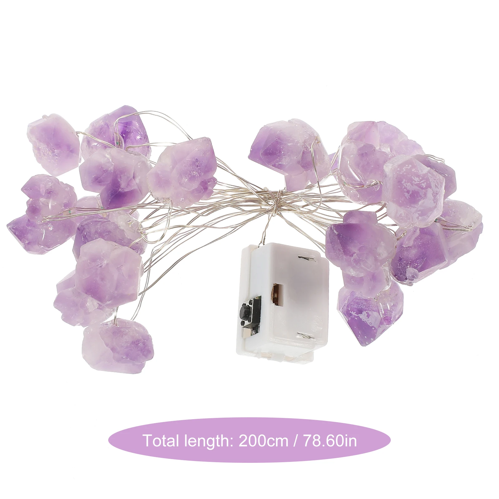 كريستال حجر سلسلة ضوء السلس مصقول الزخرفية شنقا سلسلة ضوء للمنزل شرفة حزب حديقة الغلاف الجوي