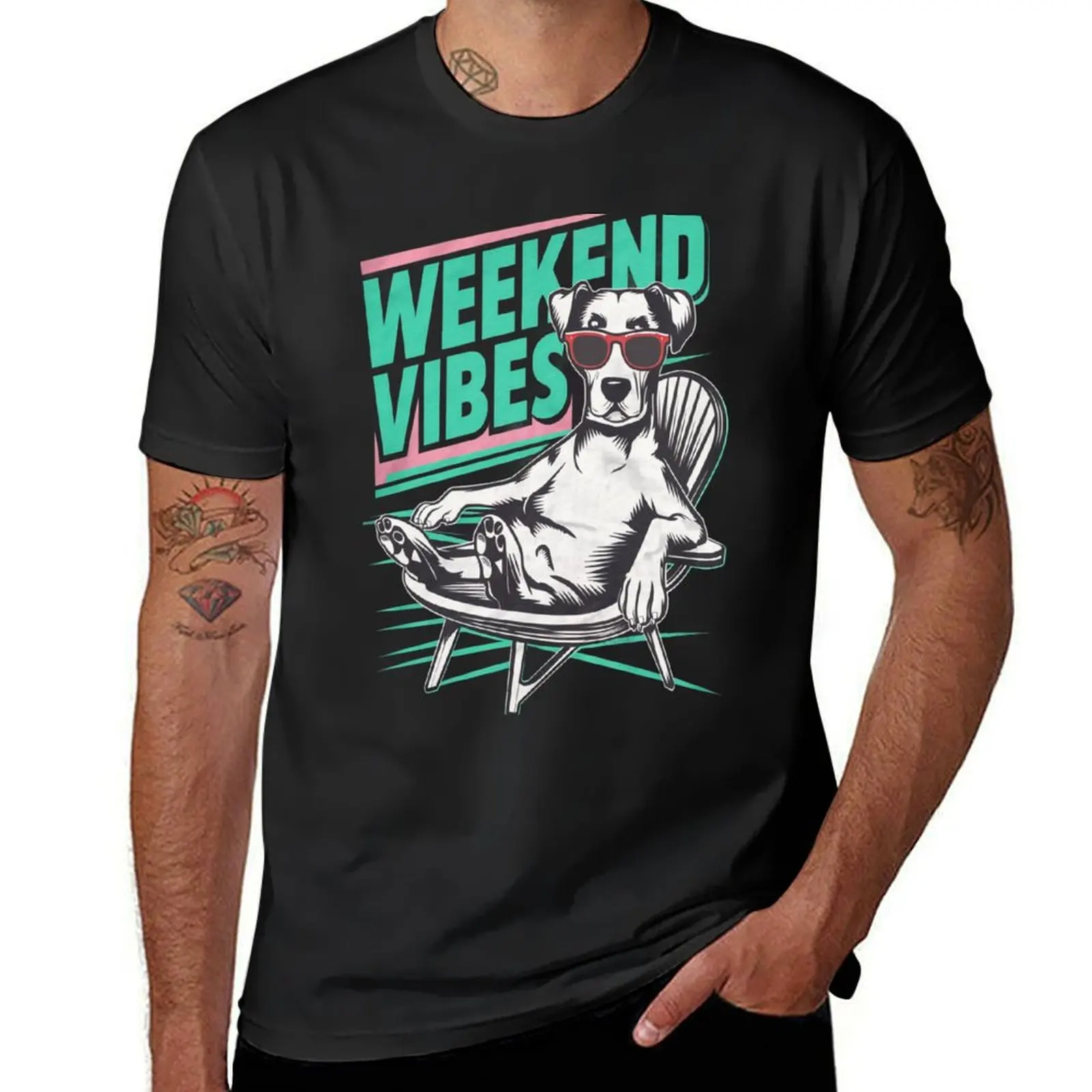 

Weekend vibes T-Shirt customs oversizeds heavyweights animal prinfor boys mens t shirts casual stylish