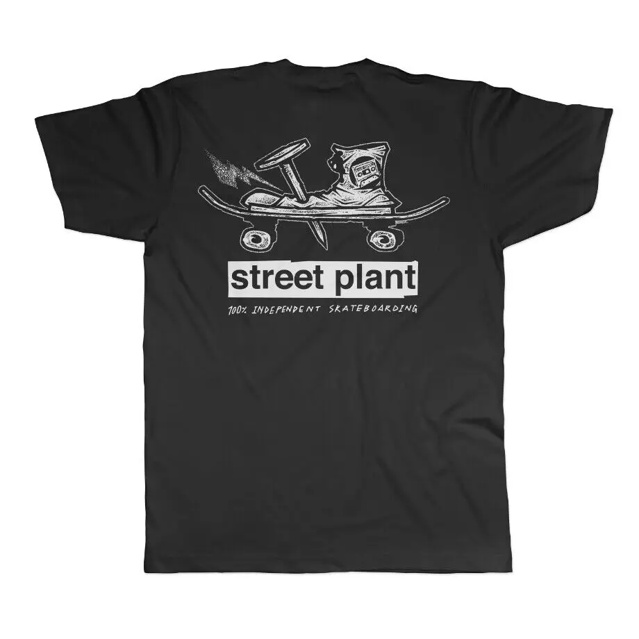 Street Plant Mike Vallely NAILED Skateboard T Shirt BLACK long or short sleeves