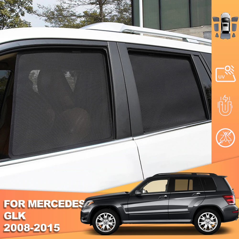 Do Mercedes Benz GLK X204 2008-2015 Magnetyczna samochodowa osłona przeciwsłoneczna Zasłona przedniej szyby Tylna boczna osłona przeciwsłoneczna Siatkowa osłona przeciwsłoneczna dla dzieci