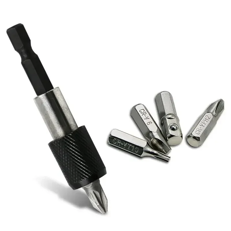 Hex Shank 6.35mm Quick Release Self-locking Extension Rod Electric Drill Magnetic Screwdriver Bit Holder Drill Bit Socket Tool