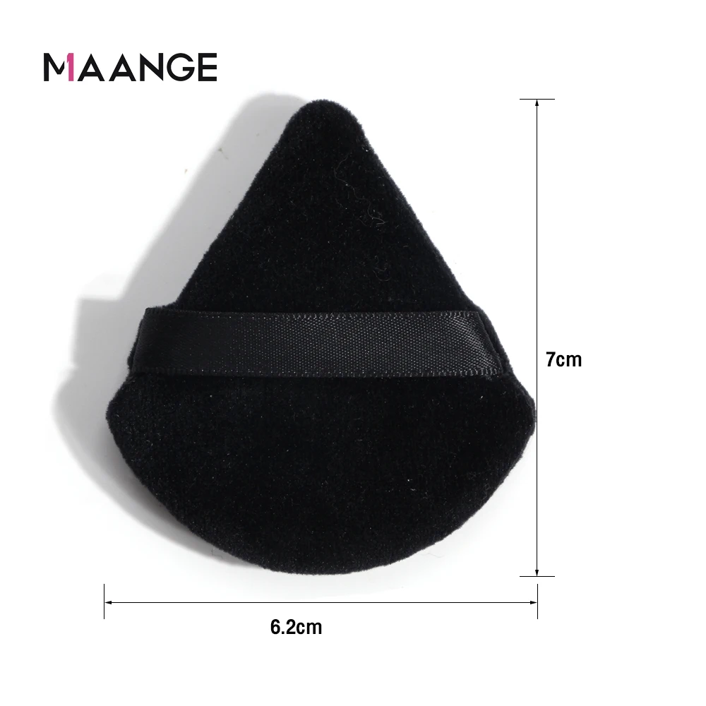 MAANGE 5pcs Makeup Sponge Puff Powder Foundation BB Cream Triangle Velvet Professional Cosmetic Powder Puff Facial Beauty Tool