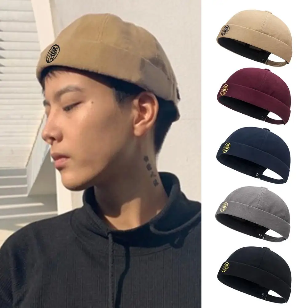 

Brimless Soft Top Hats Skullies Cap Beanie Hat Hip Hop Hats Multipurpos Vintage Solid Color Street Caps For And Women