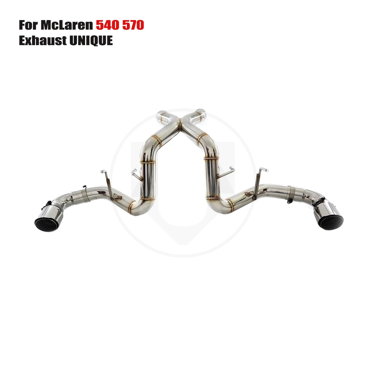 

UNIQUE For 2015-2019 Mclaren 540c 570s 570gt 3.8T SS304 X pipe Exhaust performance valve exhaust system ss304 exhaust muffler