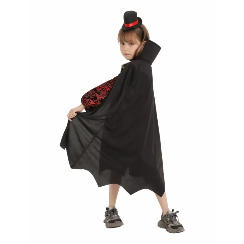 Halloween Costumes Child Vampire Dracula Cosplay Dress Up Boy Girls Cape Kids Role Play Carnival Party Disfraz Halloweeen