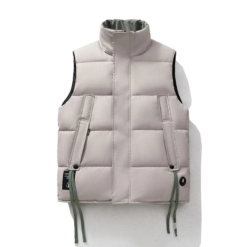 

Men's Winter Warm Vest with Standing Collar Fashionable Lightweight Coat Youth Teens Stylish Outerwear New Arrival​