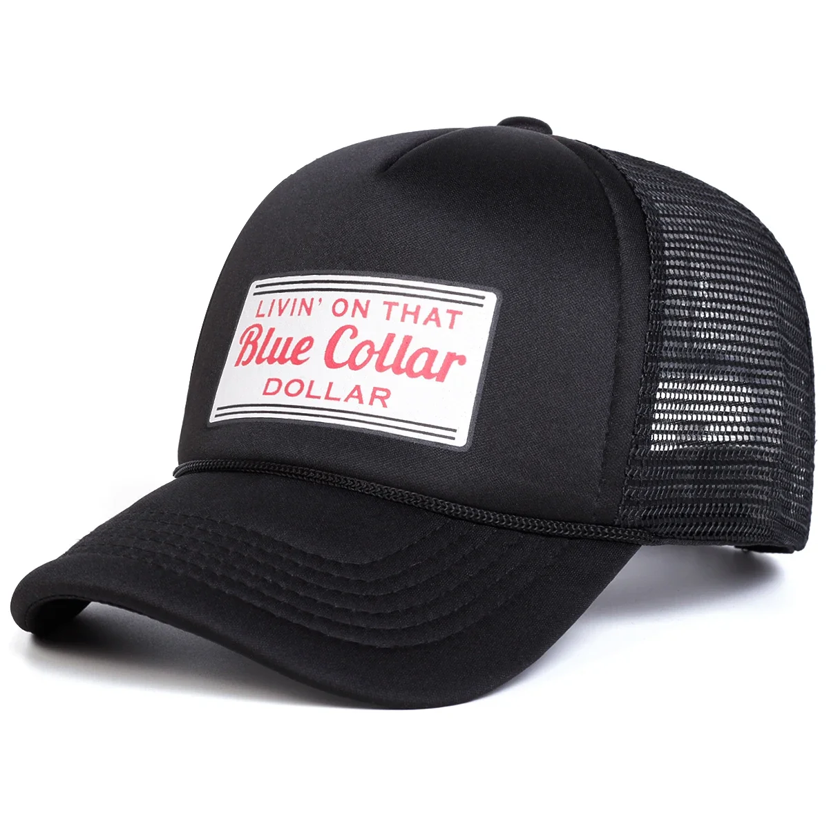 Unisex BLUE COLLAR Printed Baseball Net Caps Spring and Summer Outdoor Adjustable Casual Hats Sunscreen Hat Sports Cap
