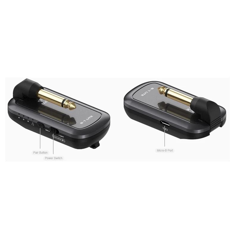 A74K-Guitar Wireless System 2.4Ghz,Below 5Ms Delay,Defense Wifi Interference,Rechargeable Guitar Transmitter Receiver