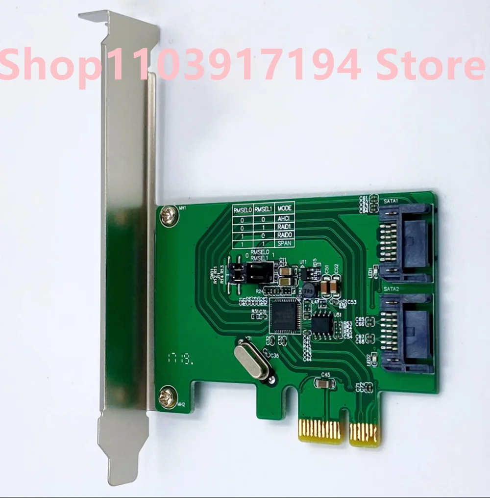 

FOR ASM1061R SATA3.0 expansion card PCI-Express to SATA3 adapter card.