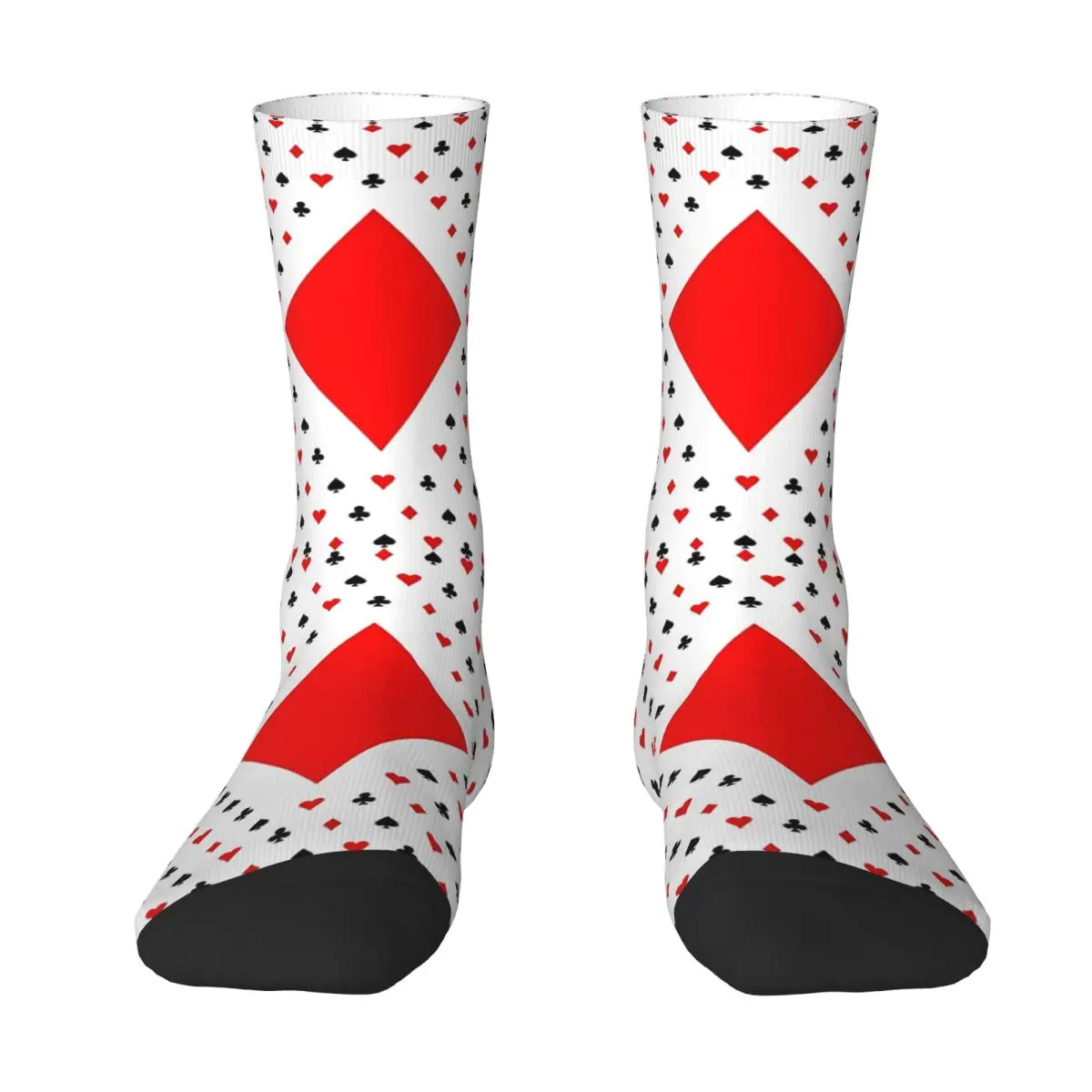 Playing Card Suits Diamond Men Socks Cycling Novelty Spring Summer Autumn Winter Stockings