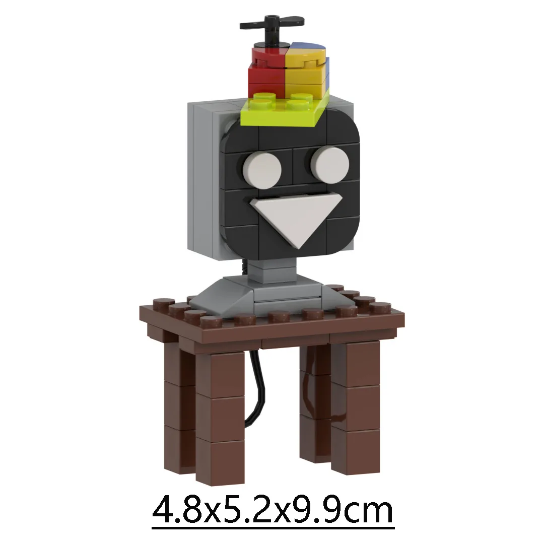 Music Game Peripheral Building Blocks Blackening Monster Series Creative Assembly Small Particles MOC Bricks Doll Toys Model