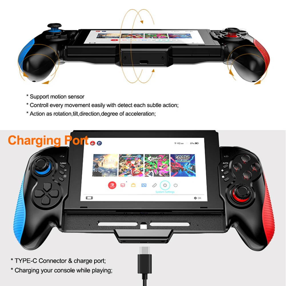 6-Axis Gyroscope Direct Plug-In Gamepad Small Rechargeable Game Console Gift for Boys Girls