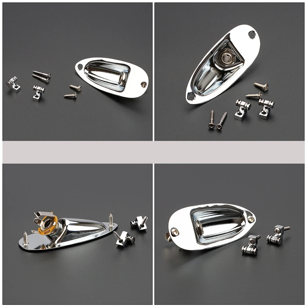 

Silver Boat Plug Set Electric Guitar Accessory Kit Parts and Accessories Metal Accesories Instrument Useful