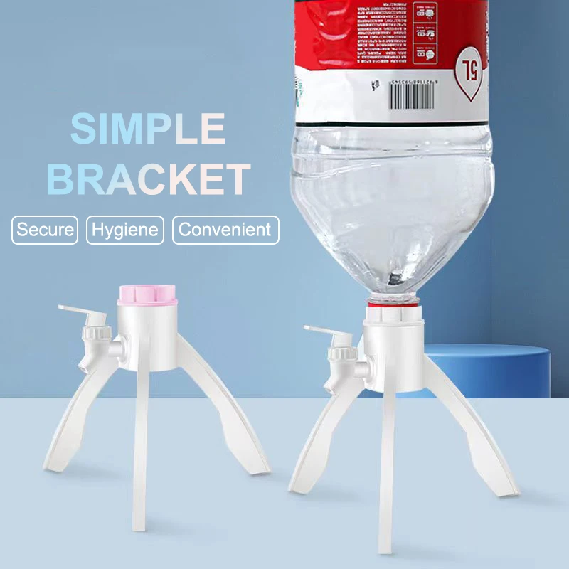 1 Set Useful Bottled Water Outlet Bracket Water Dispenser Faucet Labor-saving Water Bottle Faucet