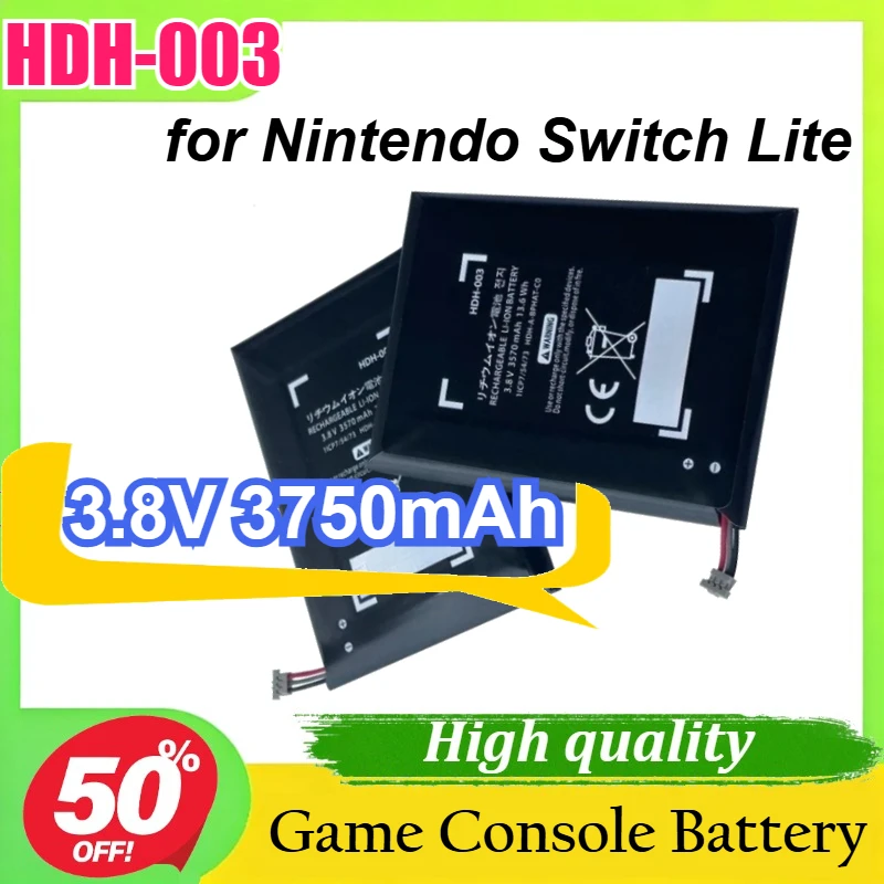 

New HDH-003 HDH003 3.8V 3750mAh for Nintendo Switch Lite Game Console Replacement Battery