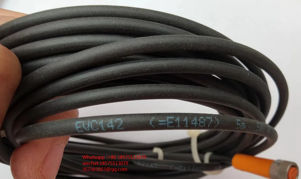 

For IFM EVC142 EVW110 With Socket Connection Cable M8 Three Core 5m Female Head Straight Plug Spot 1 Piece