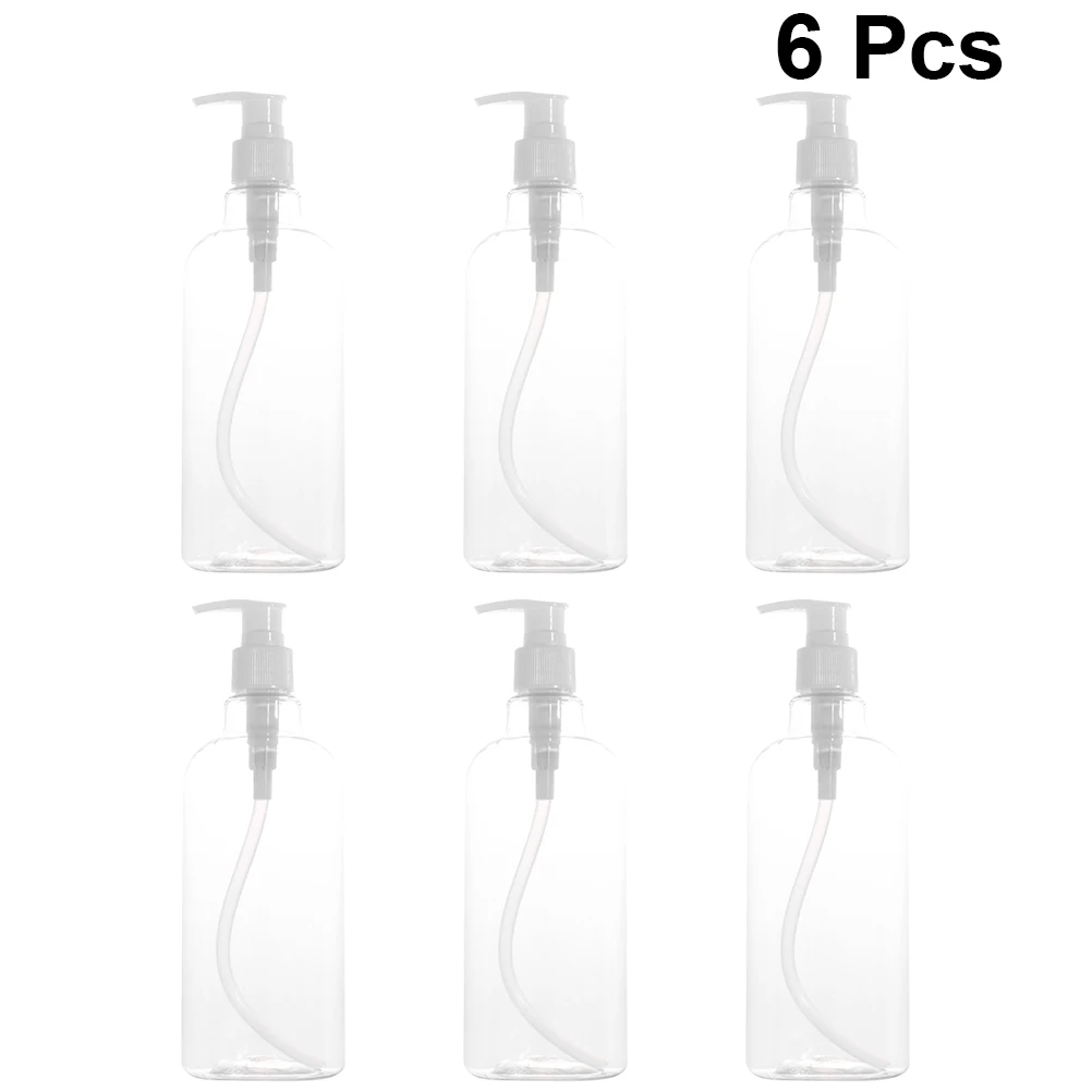 

6 Pcs Disassemble The Pump Bottle Cylindrical Travel Bottles Dipenser Lash Shampoo Mini Long Neck Dispenser for Lotions