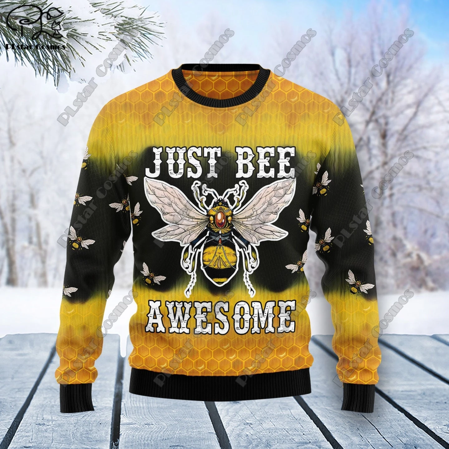 Nouveau 3D Imprimé Animal Personnalisé Série Mignon Motif De Noël en-ly Pull Rue Casual Hiver Sweat S-57