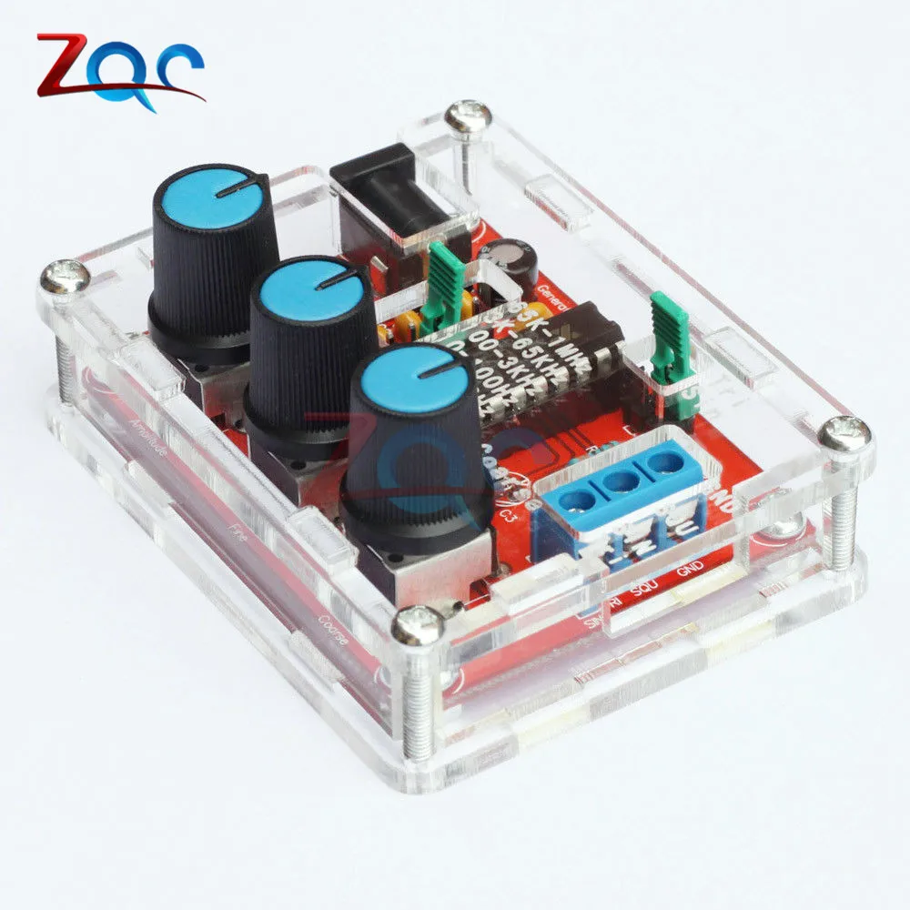 1Hz -1MHz XR2206 Function Signal Generator DIY Kit Sine/Triangle/Square Output Signal Generator Adjustable Frequency Amplitude