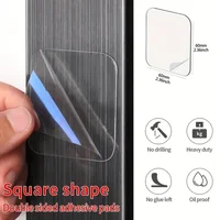 Ultra-strong Glue Double Sided Adhesive Tape Transparent Square Wall Stickers Patch for Bathroom Seamless Waterproof Nano Tapes 3