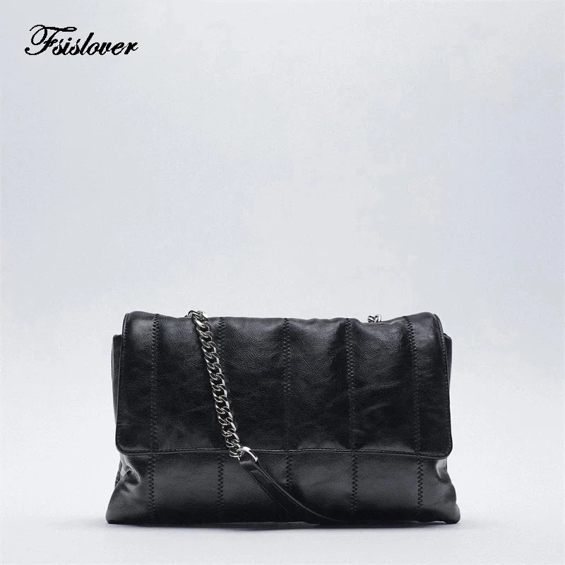 Luxury Brand Soft Pu Leather Chain Shoulder Bag Design Casual Women Purses and Handbag Clutch Tote Bags for Women 2023 Hobo Bag