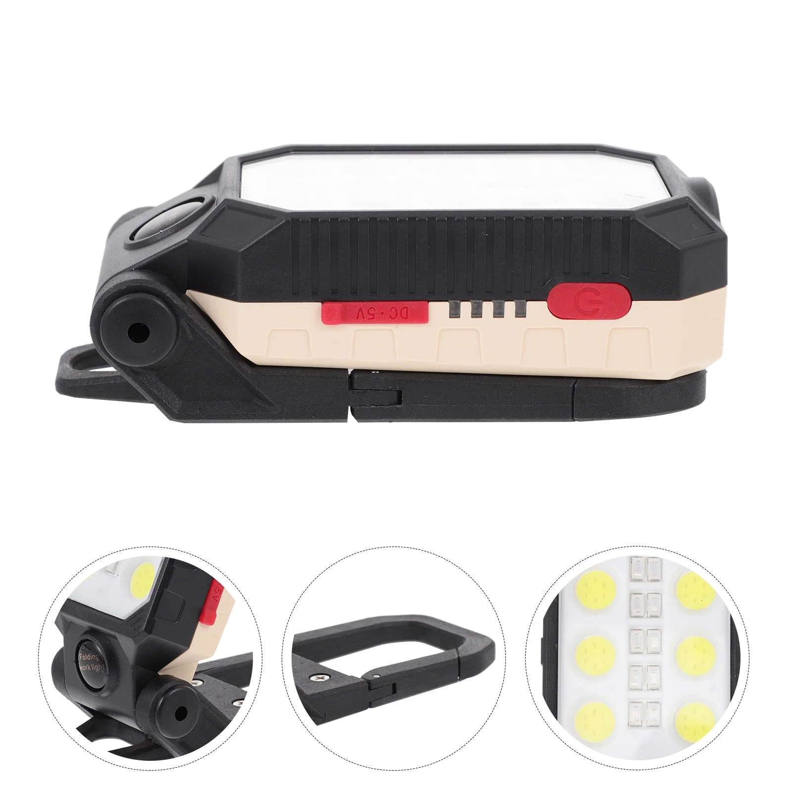 

1 set Usb Charging Work Light Foldable Led Lamp Magnet Hook For Outdoor Camping Emergency Lighting Rechargeable Cob Tent Lamp