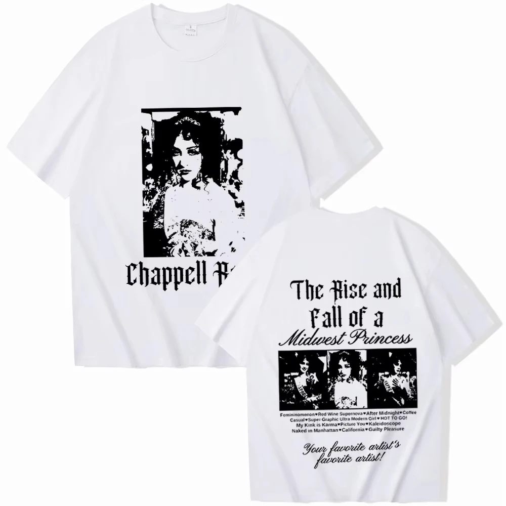 Y2K تشابيل روان الارتفاع وسقوط ألبوم الأميرة الغربية قميص تشابيل روان ميرش هدية لمحبي للجنسين قميص برقبة دائرية #2
