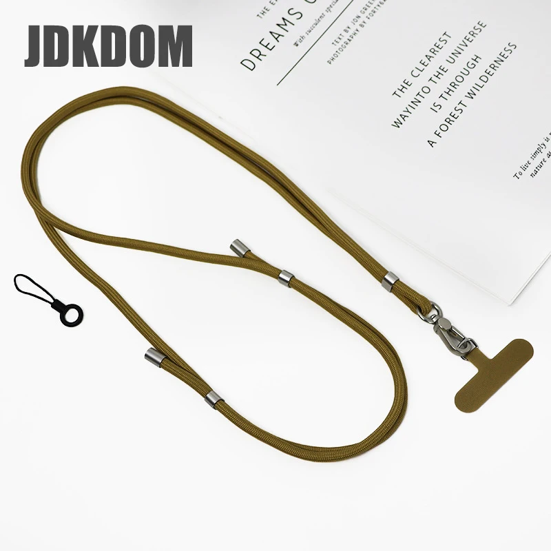 JDKDOM الهاتف المحمول الحبل 85 سنتيمتر Crossbody قابل للتعديل طول الحبل مكافحة فقدان حبل سلسلة الهاتف المحمول