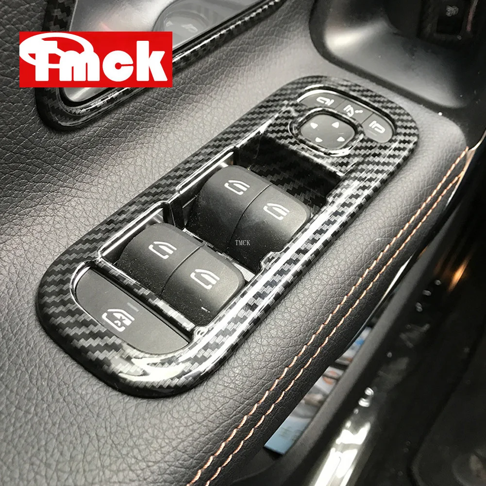 For Mercedes Benz A Class W177 V177 A180 A200 A220 A250 AMG A35 45 2019-2023 Car Accessories Window Glass Lift Button Cover Trim