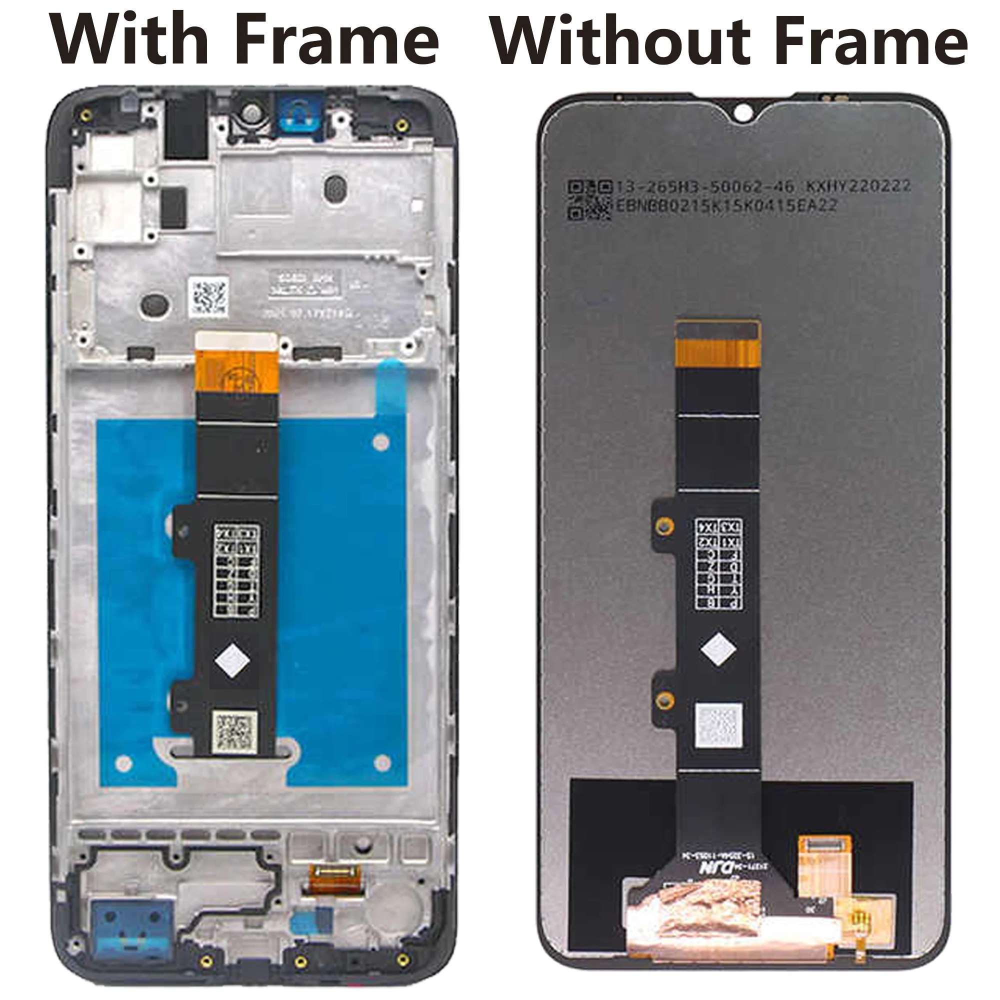 LCD Display Original For Motorola Moto E20 Full With Frame Touch Screen  Digitizer Assembly Replacement  XT2155 Repair  Parts