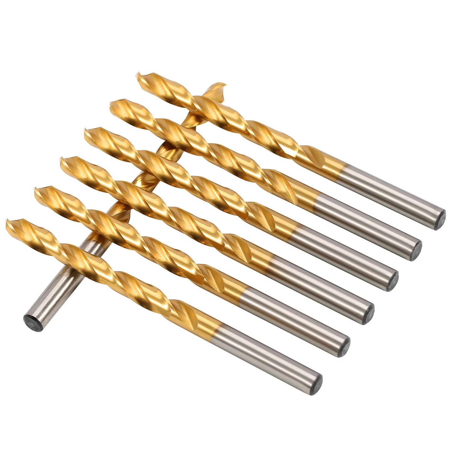 1~5Pcs Straight Shank HSS Twist Drill Bit, Hand Drill M1.0~M12 for Electrical Drill Power Tool Woodworking Carpentry Accessories