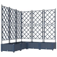 VidaXL Macetero De Jardín Con Rejilla: Diseño Moderno, Materiales Duraderos, Ideal Para Interiores Y Exteriores 120x120x125.5cm