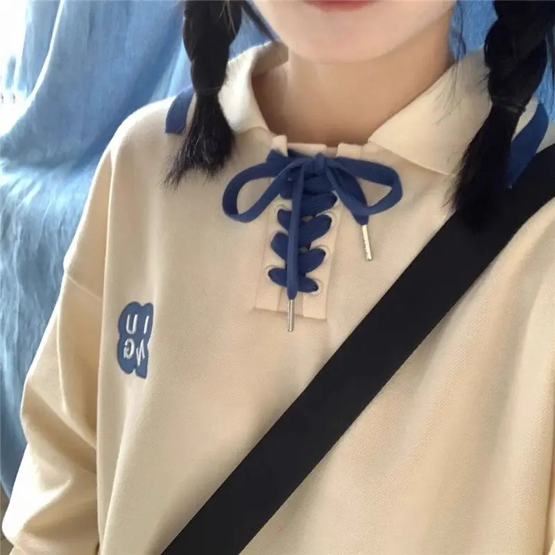 

Женские толстовки Y2K, толстовка с рукавами в стиле хип-хоп, круглая одежда с графикой, весенняя милая спортивная одежда большого размера, базовая забавная одежда для экипажа