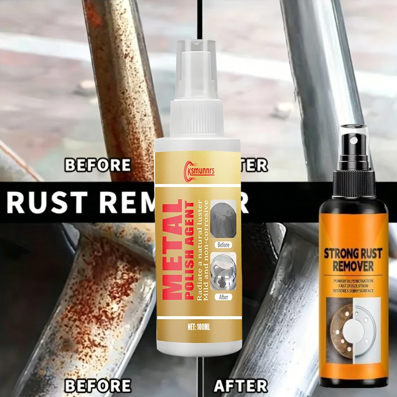 Car Rust Removal and Anti-Rust Spray, Iron Powder Rust Remover, Car Maintenance Cleaning Tools, Car Rust Cleaner for Paint. Gent