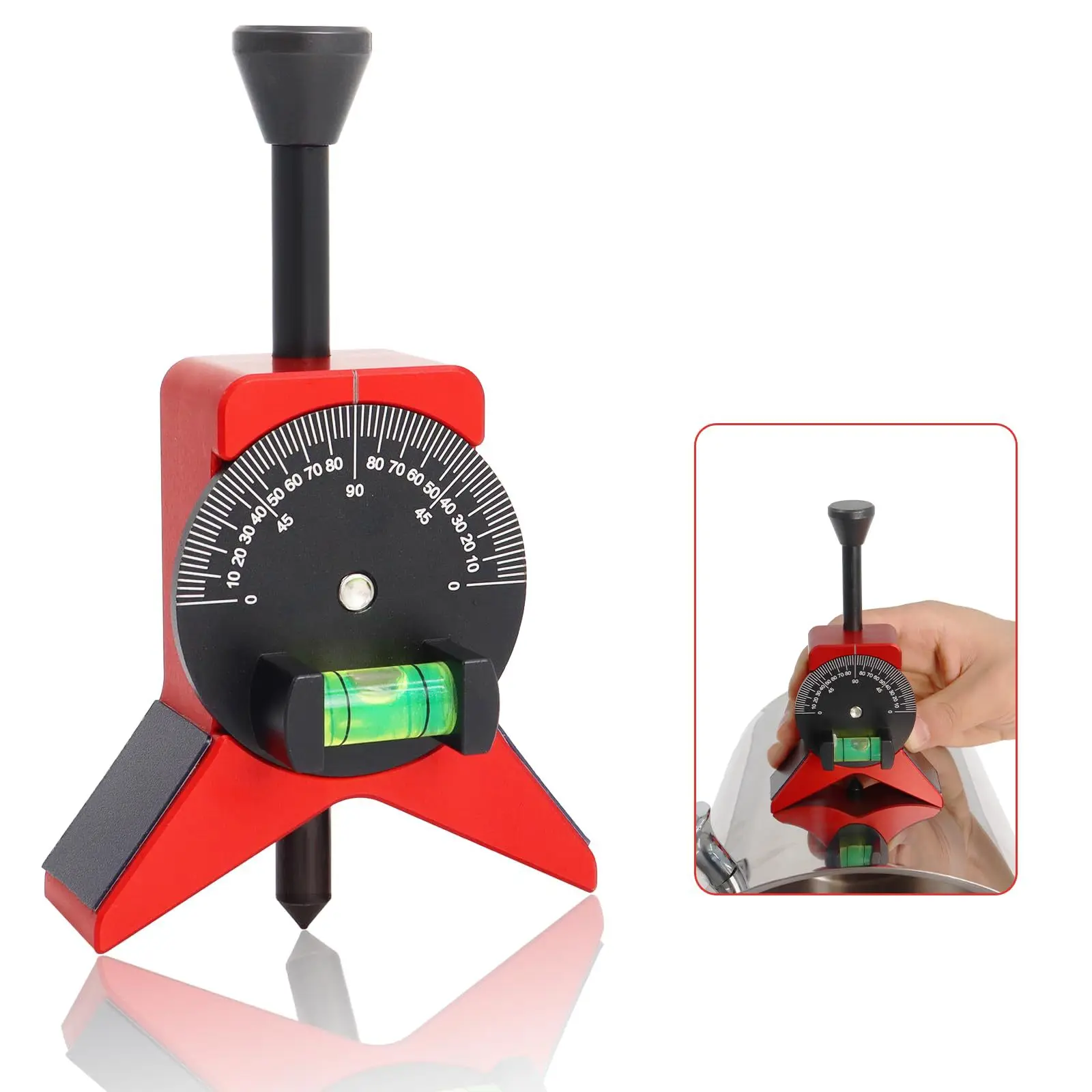 Adjustable Magnetic Pipe Center Finder Tool For 1.5 To 6 Inch Diameter Pipes, Angle Locator, Welding Position Marker