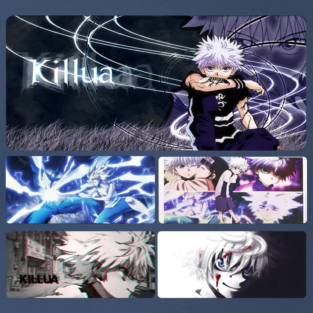 

Killua Hunter X Hunter Mousepad Large Gaming Mouse Pad LockEdge Thickened Computer Keyboard Table Desk Mat