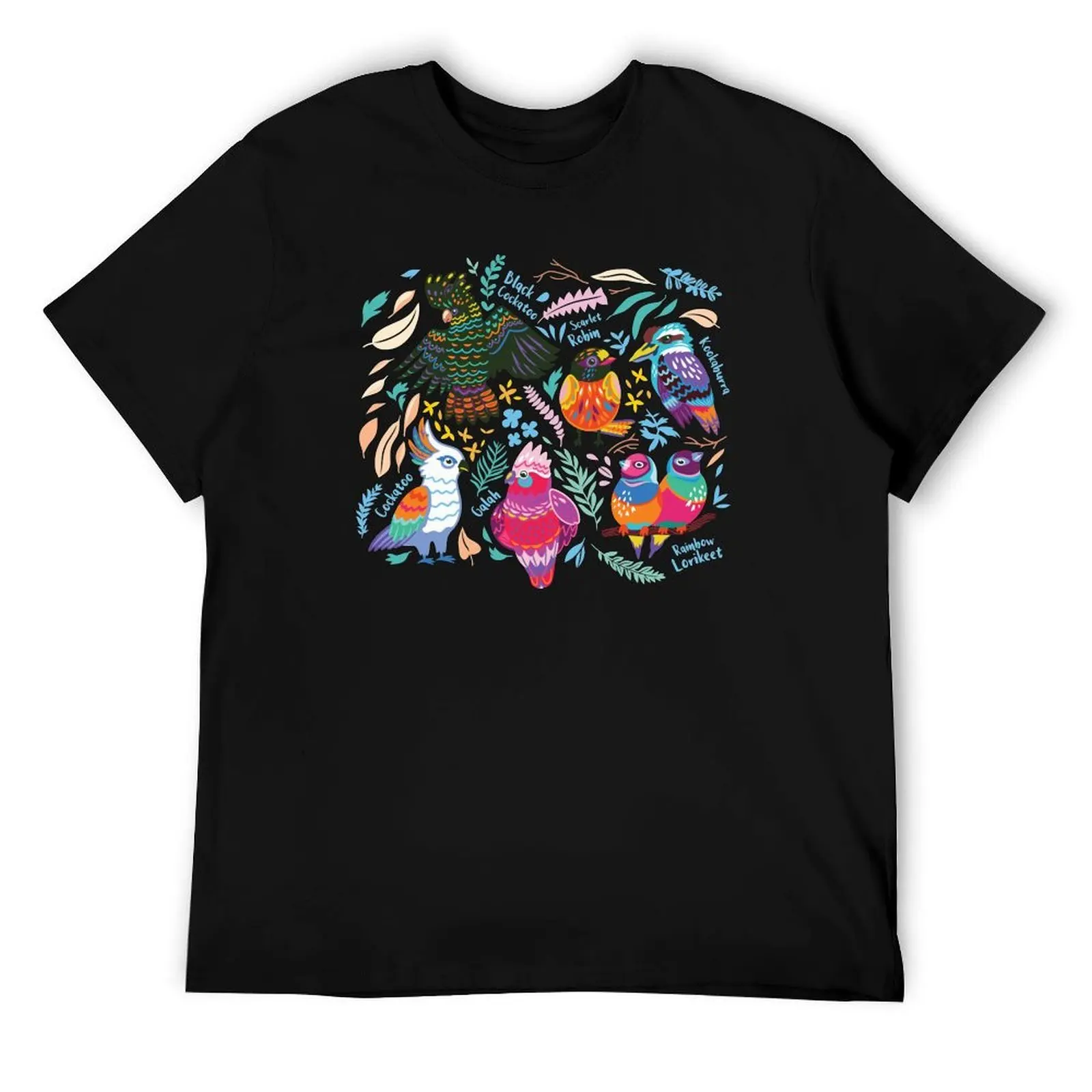 

Australian birds T-Shirt anime tshirt t shirt man cotton T-Shirt