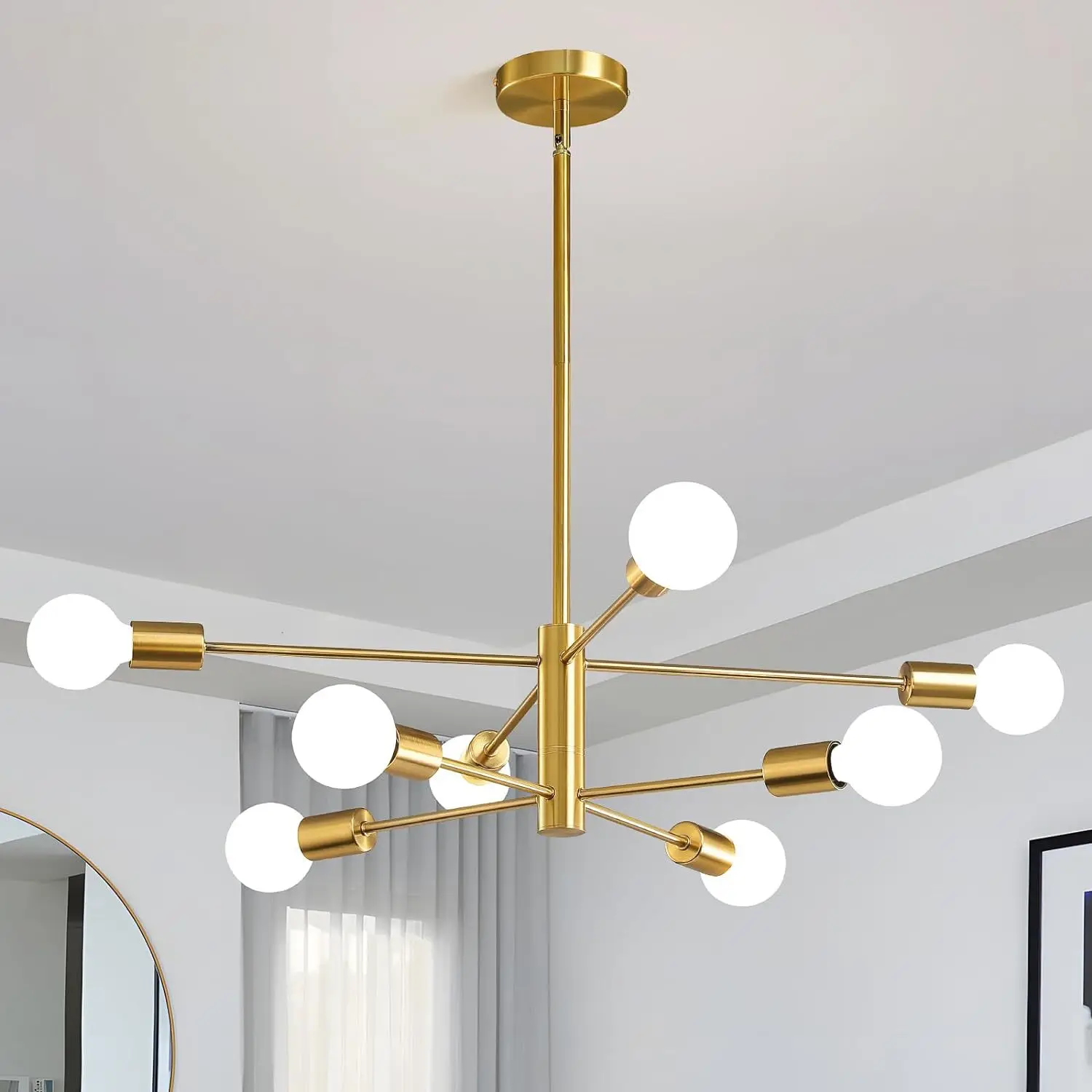 Decorative Living Room Chandelier Light 6/8/10/12 Lamps Heads Modern E27 Ceiling Chandelier Dining Room Bedroom Chandelier Lamp