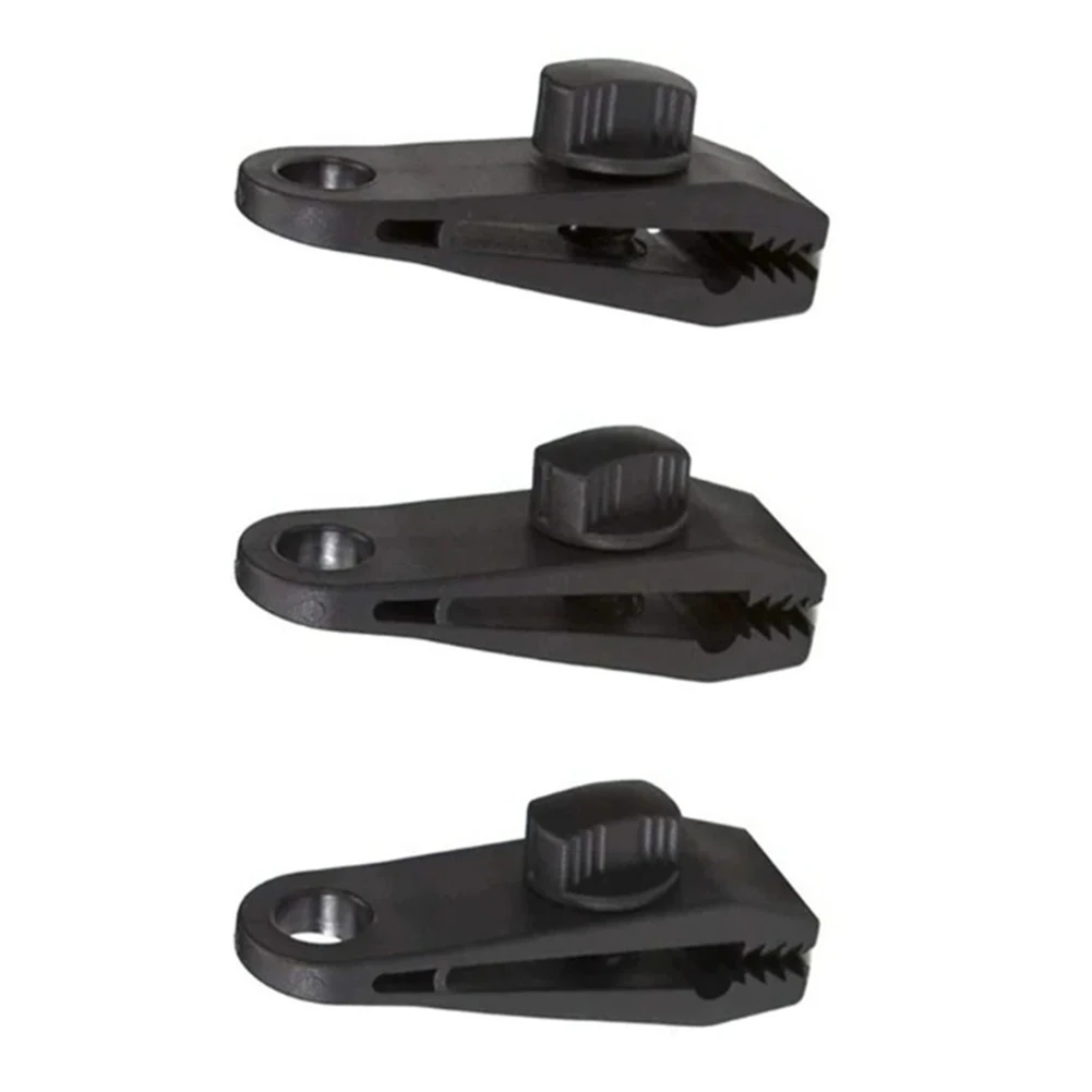 Camping Accessories Nylon Clip Black Nylon Tent Clip Easy Installation Easy Install Camping Clip Install Tool Approx 80x30mm