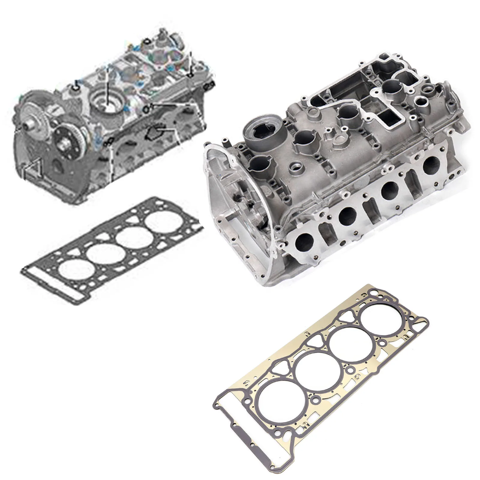 For VW GTI Jetta GLI AUDI Q5 A4 A5 A6 1.8 2.0T 2006-2018 Car Engine Cylinder Head Gasket Set 06H103383AD 06H103383AC 06H103383AA