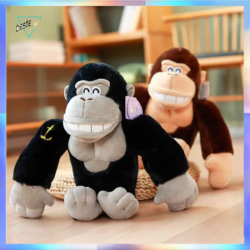 

Мягкая игрушка-гигантская обезьяна Кинг-Конг, плюшевая фигурка, украшение для комнаты, подарок на день рождения для детей