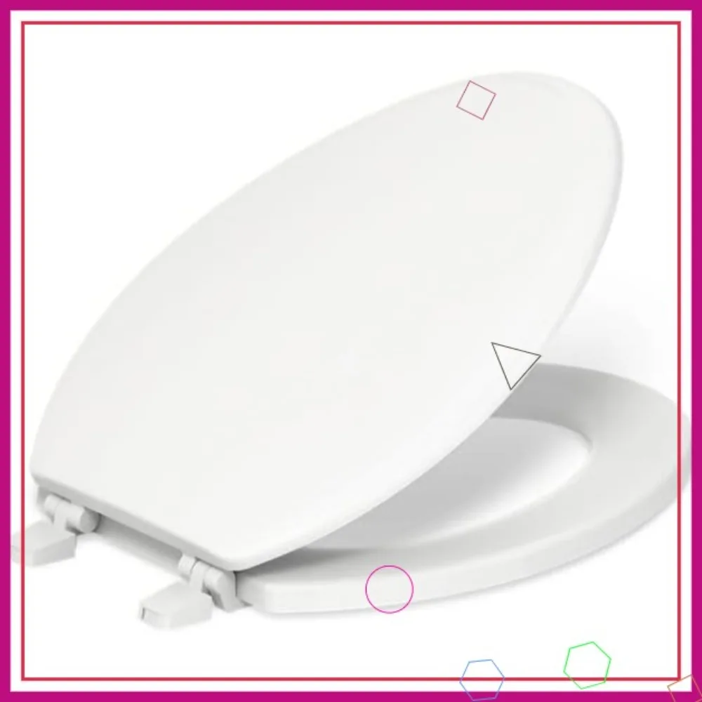 

Удобное сиденье для унитаза с плавным закрыванием и быстросъемными петлями для легкой установки