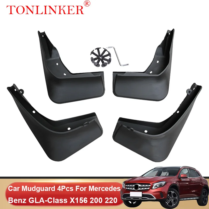 

TONLINKER Car Mudguard For Mercedes Benz GLA-Class X156 GLA 200 220 250 260 2015-2019 Mudguards Splash Guards Fender Mudflaps