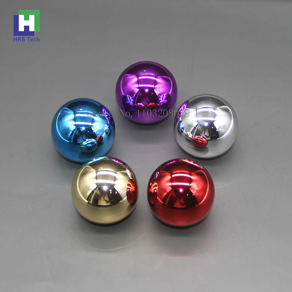 35mm Arcade Joystick Ball Top Chrome Silver/Gold/Purple/Blue/Red Topball for ZIPPY SANWA SEIMITSU Joystick Handle Knob Diy Parts