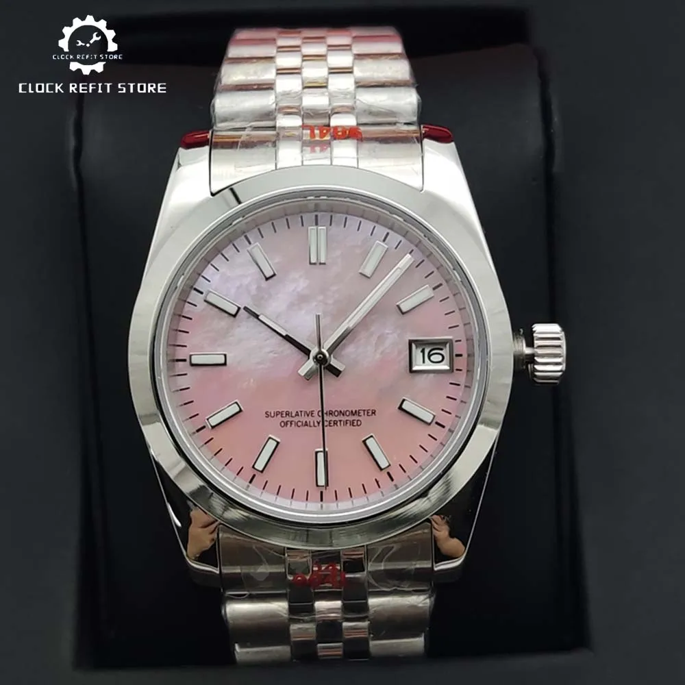 

Unisex Automatic Mechanical Watch, 36 mm and 39 mm Case, Stainless Steel Water Resistant Strap, Sapphire Glass NH35