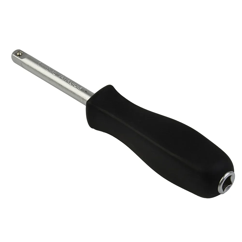 1pcs 150 MM Spanner Handle 1/4-Inch Female Dual-Purpose Bottom Hole Connection Handle Small Square Rod Spinner