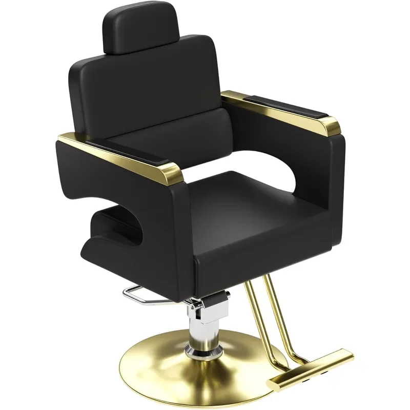 Salon Chair for Hair Stylist Barber Chair with Heavy Duty Hydraulic Pump Stylist Chair for Barbershop Silla de Barberia 360