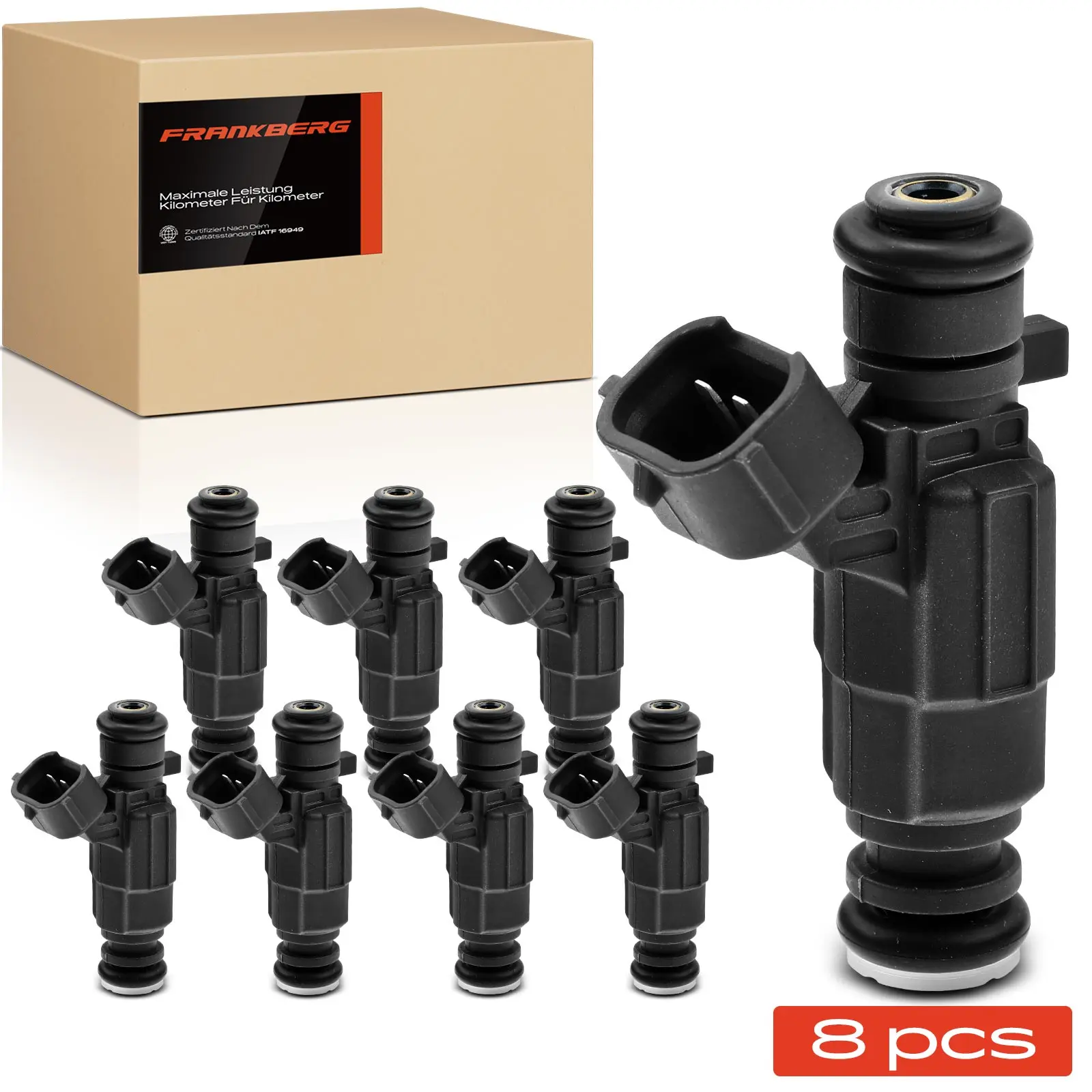Frankberg 8x Injector Injector nozzle voor VW Phaeton Audi A4 A6 A8 4.2L 0280156180 FJ882 079133551B 62691
